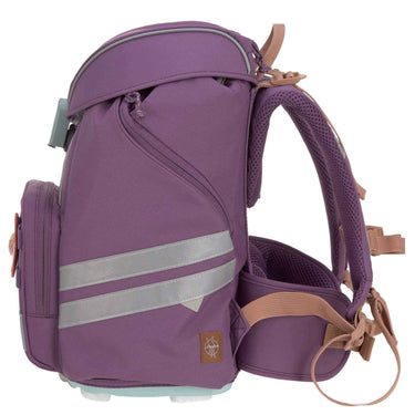 Lässig School Set Flexy Unique - Schulranzen Set 7tlg. (Purple) - Markenkoffer