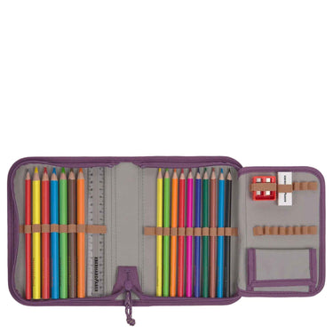 Lässig School Set Flexy Unique - Schulranzen Set 7tlg. (Purple) - Markenkoffer