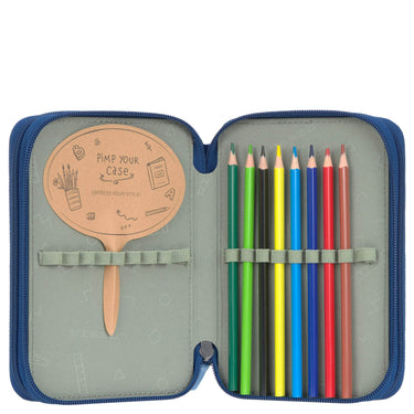 Lässig School Triple Pencil Case - Mäppchen (Unique Dark Blue) - Ansicht 5