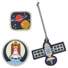 Lässig Zubehör School Patches Set - Llaveros/Parches (Espacio)