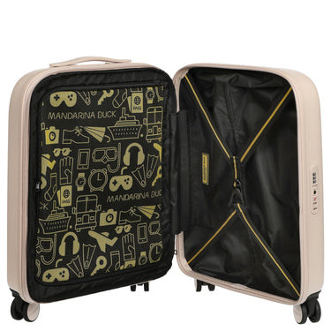 Mandarina Duck Logoduck+ - 4-Rollen-Kabinentrolley 52 cm erw. (white mocha) - Ansicht 6