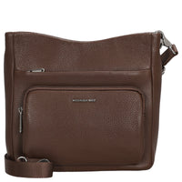 Mandarina Duck Mellow Leather - Umhängetasche M 30 cm (milk chocolate)