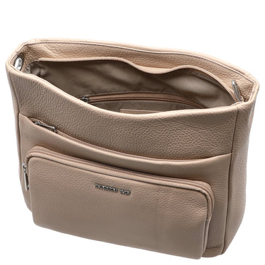 Mandarina Duck Mellow Leather - Umhängetasche M 30 cm (warm taupe) - Ansicht 6