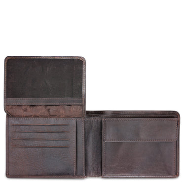 Mano Don Luca - Geldbörse 13 cm (dunkelbraun) - Markenkoffer
