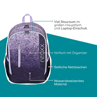 Neoxx FLOW - Schulrucksack 42.5 cm (Glitterally perfect) - Markenkoffer