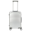 NINETYGO Metal - Maleta de cabina con 4 ruedas S 55 cm (color: plata)