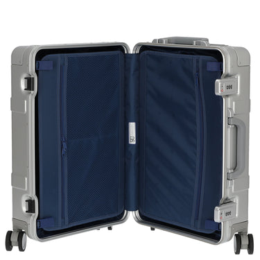 NINETYGO Metal - 4 - Rollen - Kabinentrolley S 55 cm (silber) - Markenkoffer