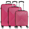 Paradise by CHECK.IN Kingston - Set de maletas de 4 ruedas 3 piezas (rosa)