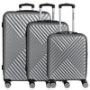 Paradise by CHECK.IN Kingston - Set de maletas de 4 ruedas 3 piezas (plata)