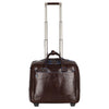 Piquadro Blue Square - Trolley de negocios con 2 ruedas 42 cm (color caoba)