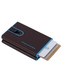Piquadro Blue Square - Kreditkartenetui 11cc 10 cm RFID (mahogany) - Ansicht 3