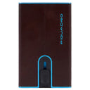 Piquadro Blue Square - Kreditkartenetui 11cc 10 cm RFID (mahogany) - Markenkoffer