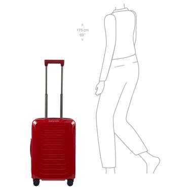 Porsche Design Roadster Hardcase - 4-Rollen-Kabinentrolley S 55 cm (carmine red shiny) - Ansicht 7