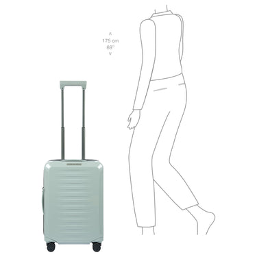 Porsche Design Roadster Hardcase - 4 - Rollen - Kabinentrolley S 55 cm (chalk shiny) - Markenkoffer