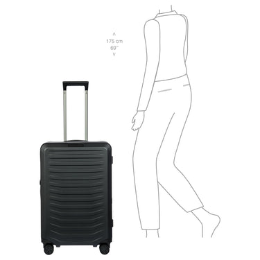 Porsche Design Roadster Hardcase - 4-Rollen-Trolley M 69 cm erw. (black matt) - Ansicht 8