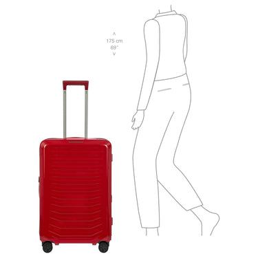 Porsche Design Roadster Hardcase - 4-Rollen-Trolley M 69 cm erw. (carmine red shiny) - Ansicht 8