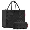 reisenthel Daily Shopper - Set de regalo 2 piezas (glossy dots black)