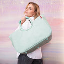 reisenthel shopping loopshopper L - Einkaufstasche mit Bügel 46 cm (cord mint) - Markenkoffer