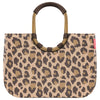 reisenthel shopping loopshopper L - Bolsa de compra con marco 46 cm (frame leo macchiato)