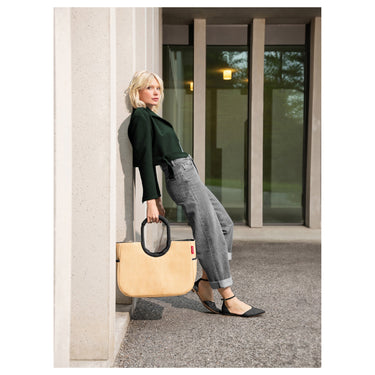 reisenthel shopping loopshopper L - Einkaufstasche mit Bügel 46 cm (frame raffia black) - Markenkoffer