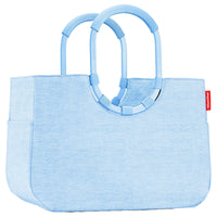 reisenthel shopping loopshopper L - Einkaufstasche mit Bügel 46 cm (frame twist powder blue) - Markenkoffer