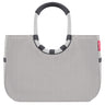 reisenthel shopping loopshopper L - Einkaufstasche mit Bügel 46 cm (herringbone grey) - Markenkoffer
