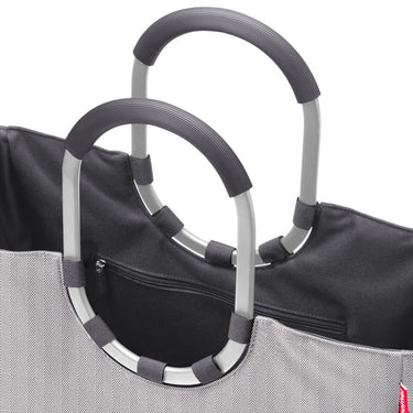 reisenthel shopping loopshopper L - Einkaufstasche mit Bügel 46 cm (herringbone grey) - Markenkoffer