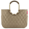 reisenthel shopping loopshopper L - Einkaufstasche mit Bügel 46 cm (rhombus olive)