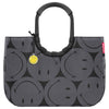 reisenthel shopping loopshopper L - Bolsa de la compra con asa 46 cm (smiley grey)