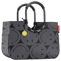 reisenthel shopping loopshopper L - Einkaufstasche mit Bügel 46 cm (smiley grey) - Markenkoffer