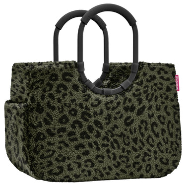 reisenthel shopping loopshopper L - Einkaufstasche mit Bügel 46 cm (teddy leo olive) - Markenkoffer