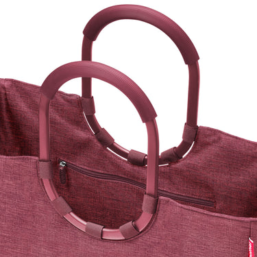 reisenthel shopping loopshopper L - Einkaufstasche mit Bügel 46 cm (twist maroon) - Markenkoffer