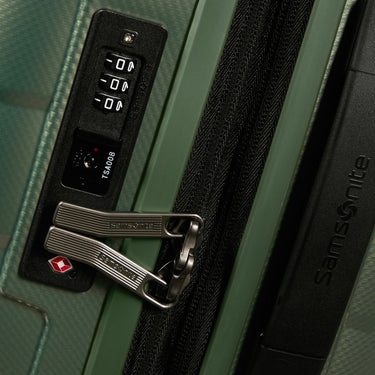 Samsonite Attrix - 4 Rollen Kabinentrolley S 55 cm erw. (basil green) - Markenkoffer