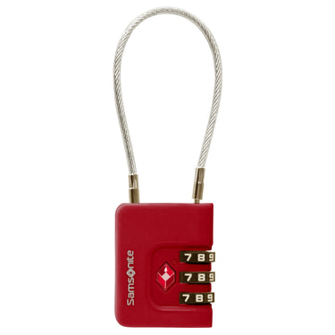 Samsonite TA Revolution Cablelock 3 Dial - Schloss (red) - Ansicht 2