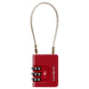 Samsonite TA Revolution Cablelock con combinación de 3 dígitos - Candado (rojo)