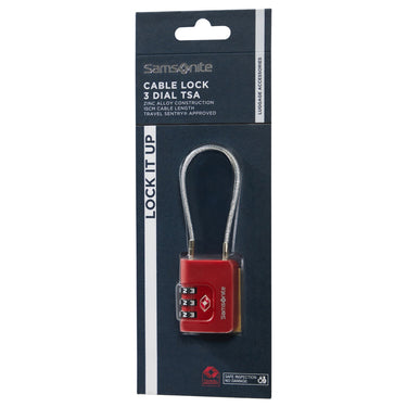Samsonite TA Revolution Cablelock 3 Dial - Schloss (red) - Ansicht 4