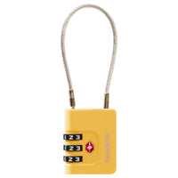 Samsonite TA Revolution Cablelock 3 Dial - Schloss (yellow) - Markenkoffer