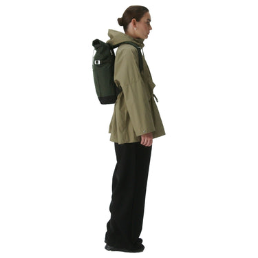 Sandqvist Icon Rolltop - Rucksack M 14" 60 cm (dawn green with dark brown leather) - Markenkoffer