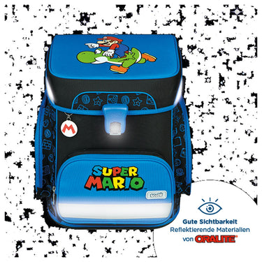 Scooli EasyFit - Schulranzen Set 5tlg. (Super Mario) - Markenkoffer