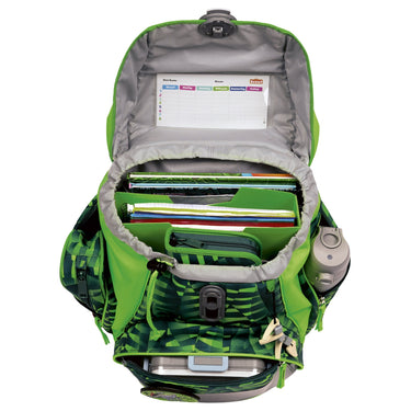 Scout Alpha DIN - Schulranzen Set 4 tlg. (Danger Dino) - Markenkoffer