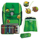 Scout Genius DIN - Schulranzen Set 4 tlg. mit Turnbeutel (Dino Rex) - Markenkoffer