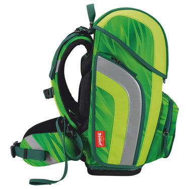 Scout Genius DIN - Schulranzen Set 4 tlg. mit Turnbeutel (Dino Rex) - Markenkoffer