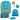 Scout Genius DIN - Schulranzen Set 4 tlg. mit Turnbeutel (Water Lily) - Markenkoffer
