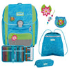 Scout Genius DIN - Set de mochila escolar 4 piezas con bolsa de deporte (Water Lily)