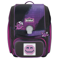Scout Genius Exklusiv "Movie Star" - Schulranzen Set 5tlg. (Pink Pixel) - Markenkoffer