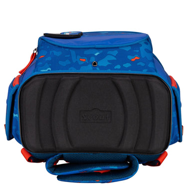 Scout Genius Exklusiv Superflash - Schulranzen Set 4tlg. (Blue Dino) - Markenkoffer