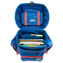 Scout Genius Exklusiv Superflash - Schulranzen Set 4tlg. (Blue Dino) - Markenkoffer