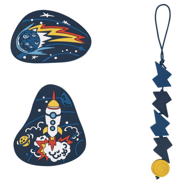 Scout Micro Exklusiv LED - Schulranzen Set 4 tlg. (Rocket Rider) - Markenkoffer