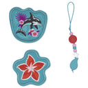 Scout Micro Exklusiv Safety Light - Schulranzen Set 4 tlg. (Aloha) - Markenkoffer