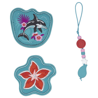 Scout Micro Exklusiv Safety Light - Schulranzen Set 4 tlg. (Aloha) - Markenkoffer